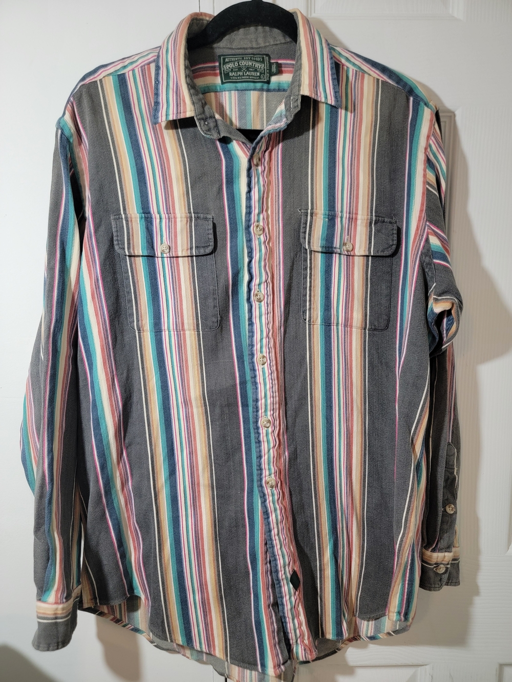 VNTG Ralph Lauren Polo Country (L) Southwest Blanket Cotton Shirt